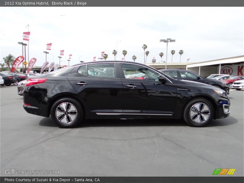 Ebony Black / Beige 2012 Kia Optima Hybrid