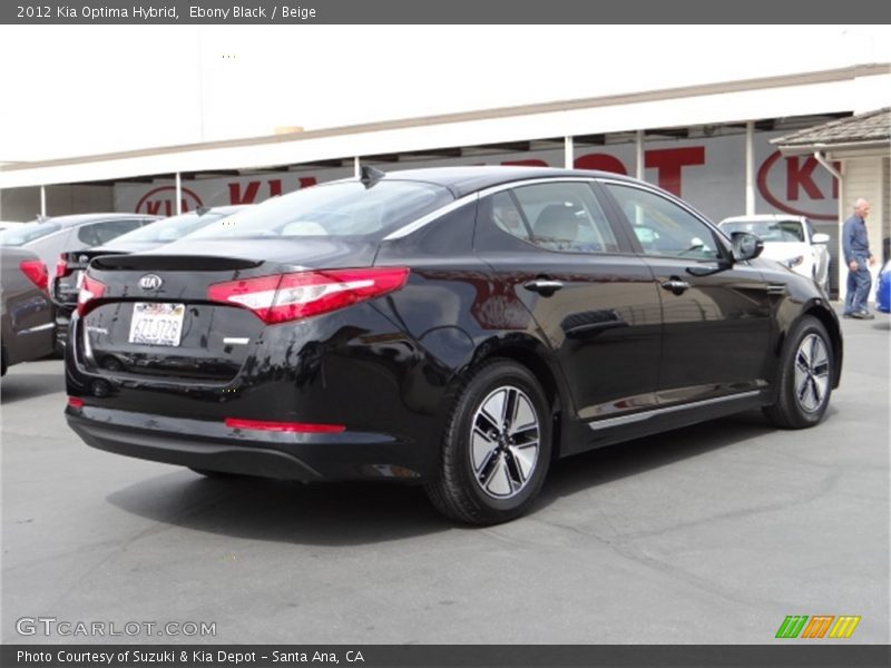 Ebony Black / Beige 2012 Kia Optima Hybrid