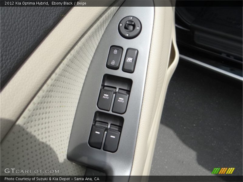 Ebony Black / Beige 2012 Kia Optima Hybrid