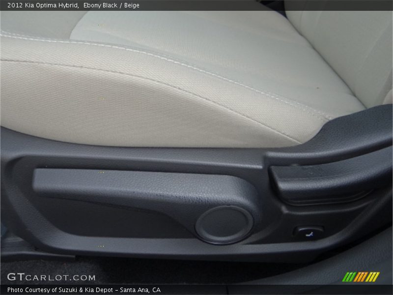 Ebony Black / Beige 2012 Kia Optima Hybrid