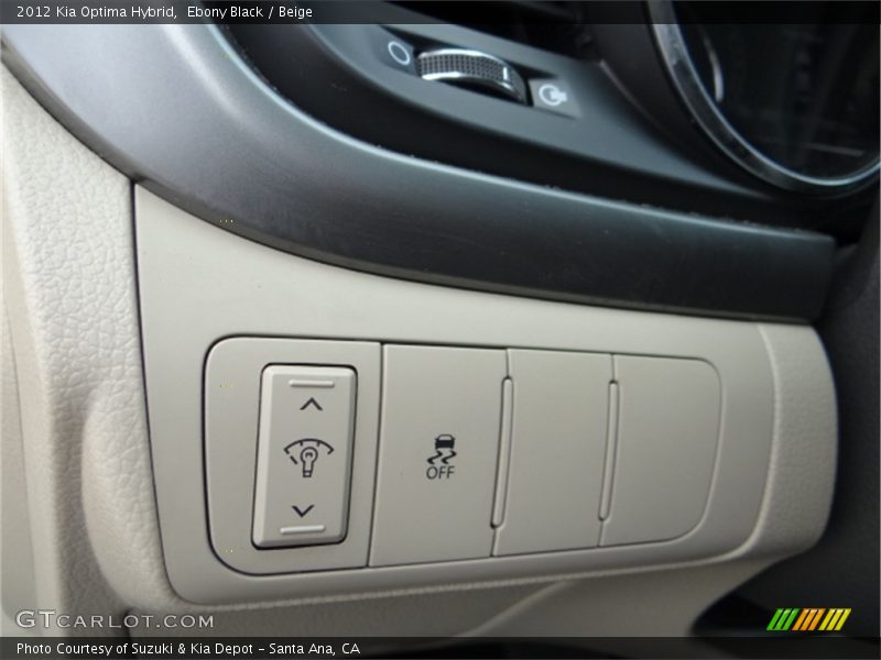 Ebony Black / Beige 2012 Kia Optima Hybrid