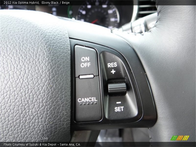 Ebony Black / Beige 2012 Kia Optima Hybrid