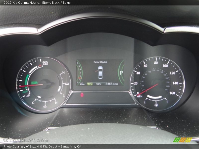 Ebony Black / Beige 2012 Kia Optima Hybrid