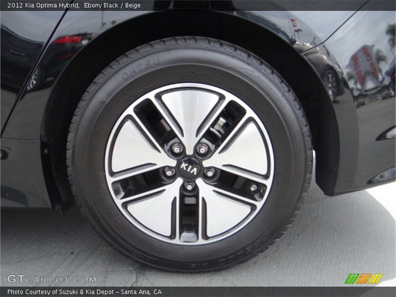 Ebony Black / Beige 2012 Kia Optima Hybrid