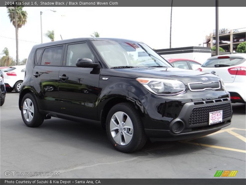 Shadow Black / Black Diamond Woven Cloth 2014 Kia Soul 1.6