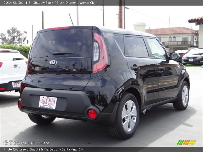 Shadow Black / Black Diamond Woven Cloth 2014 Kia Soul 1.6