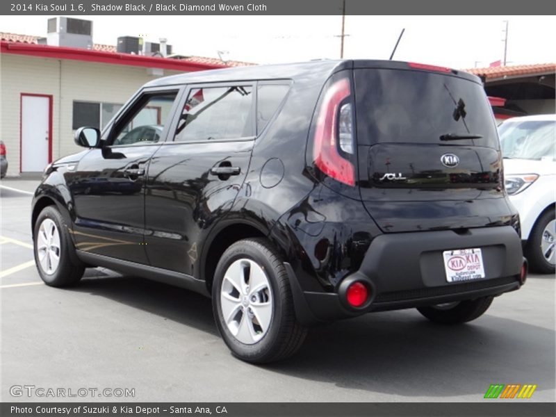 Shadow Black / Black Diamond Woven Cloth 2014 Kia Soul 1.6