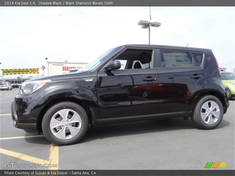 Shadow Black / Black Diamond Woven Cloth 2014 Kia Soul 1.6