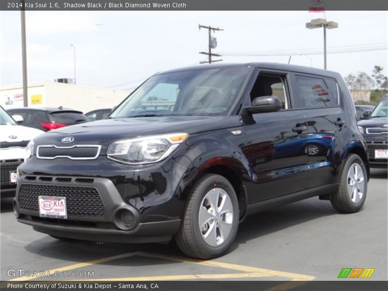 Shadow Black / Black Diamond Woven Cloth 2014 Kia Soul 1.6