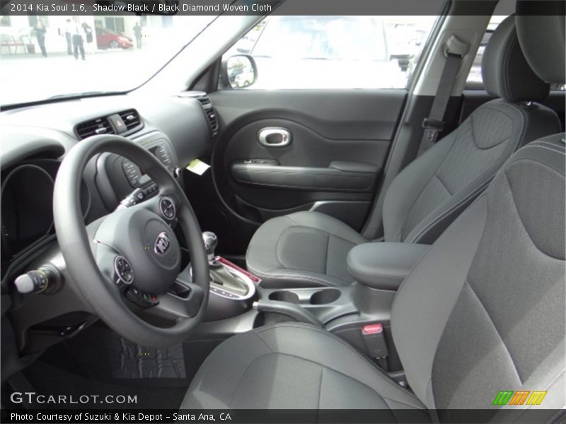 Shadow Black / Black Diamond Woven Cloth 2014 Kia Soul 1.6