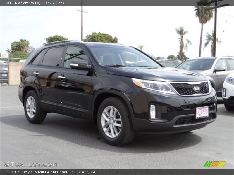 Black / Black 2015 Kia Sorento LX