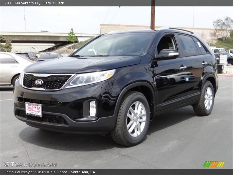 Black / Black 2015 Kia Sorento LX
