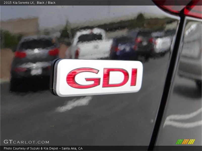 Black / Black 2015 Kia Sorento LX
