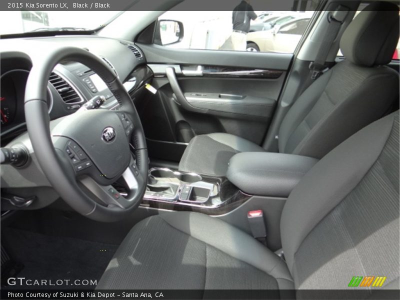 Black / Black 2015 Kia Sorento LX