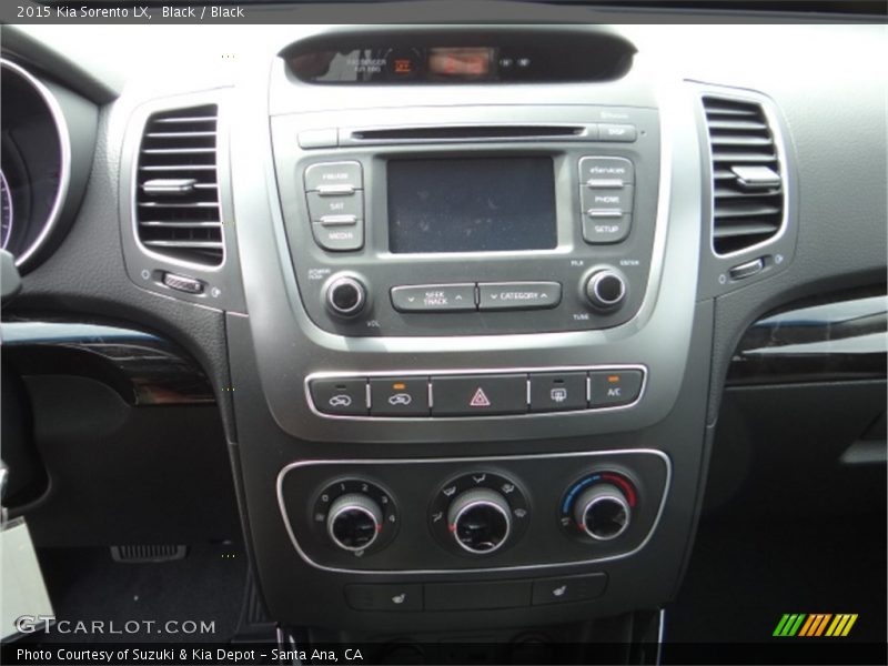 Black / Black 2015 Kia Sorento LX