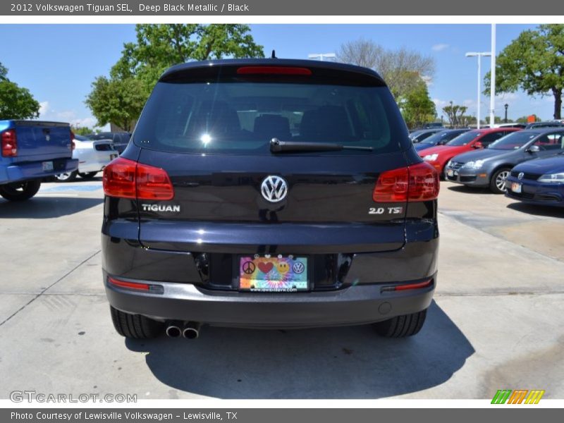 Deep Black Metallic / Black 2012 Volkswagen Tiguan SEL