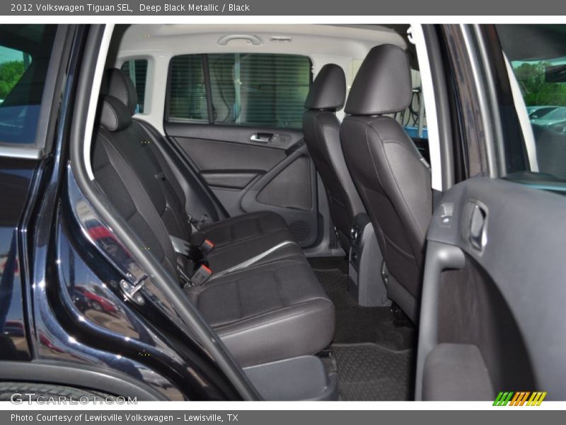 Deep Black Metallic / Black 2012 Volkswagen Tiguan SEL