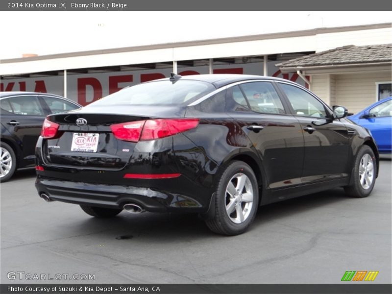 Ebony Black / Beige 2014 Kia Optima LX