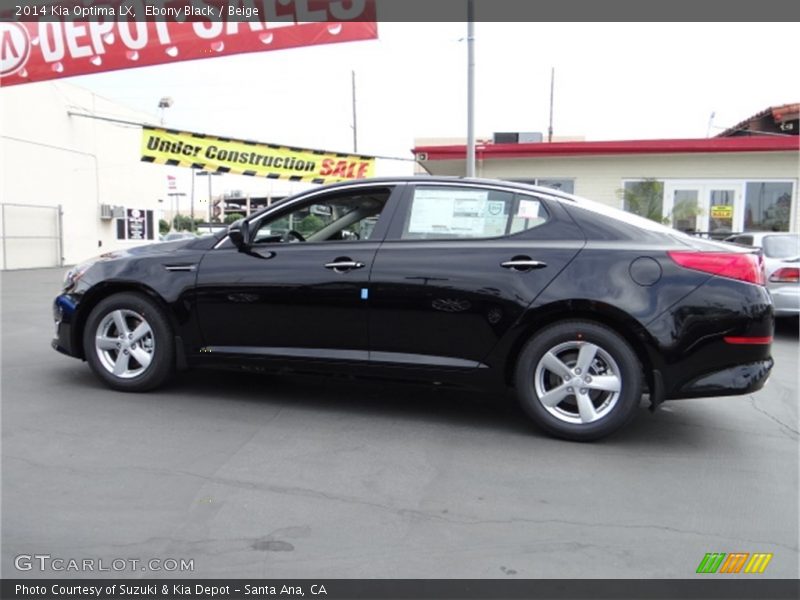 Ebony Black / Beige 2014 Kia Optima LX