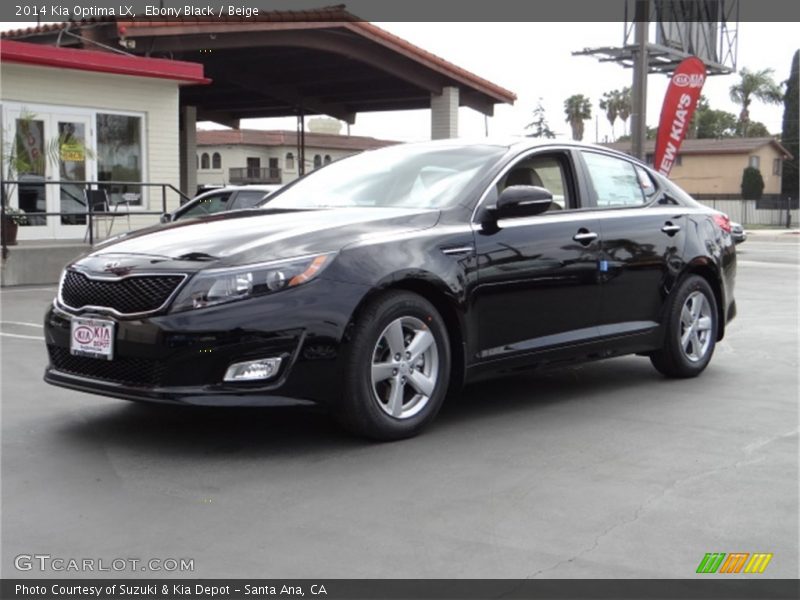 Ebony Black / Beige 2014 Kia Optima LX