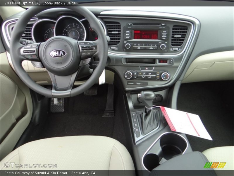 Ebony Black / Beige 2014 Kia Optima LX