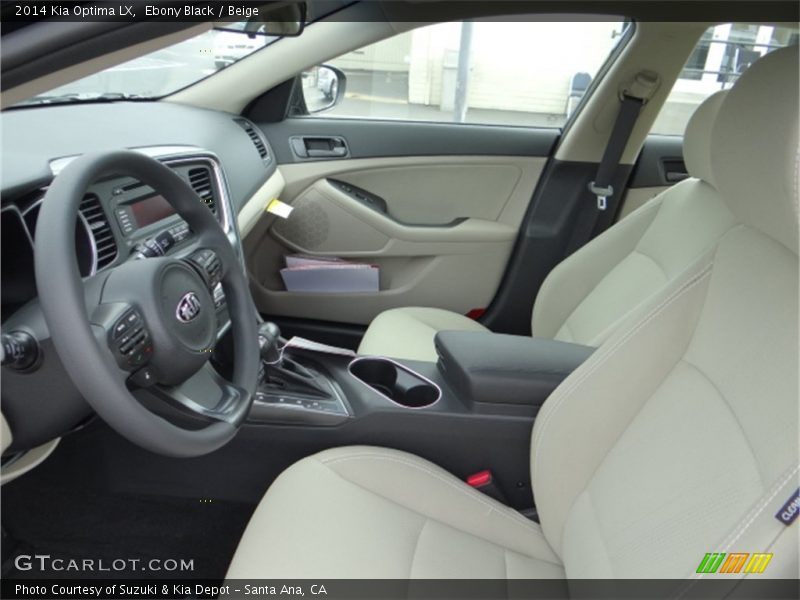 Ebony Black / Beige 2014 Kia Optima LX
