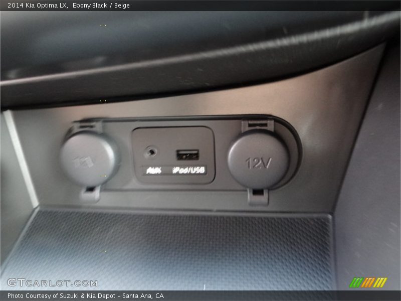 Ebony Black / Beige 2014 Kia Optima LX
