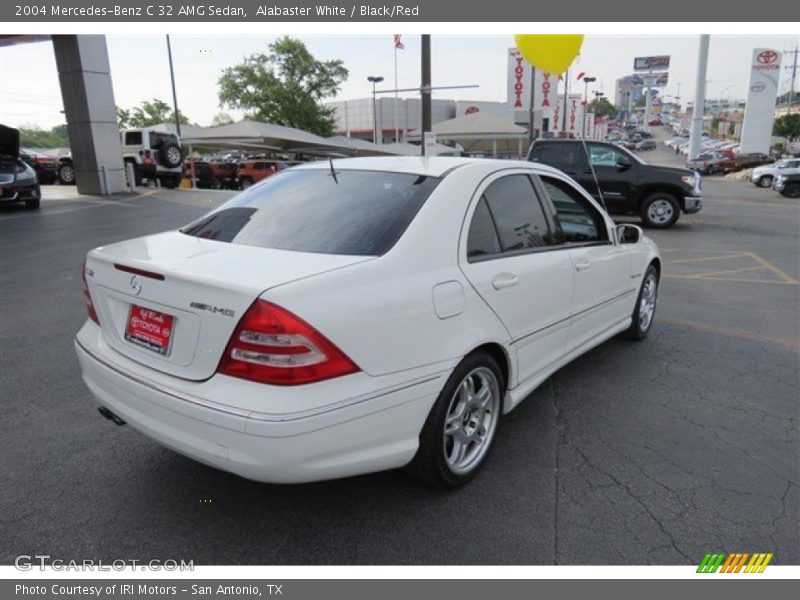 Alabaster White / Black/Red 2004 Mercedes-Benz C 32 AMG Sedan
