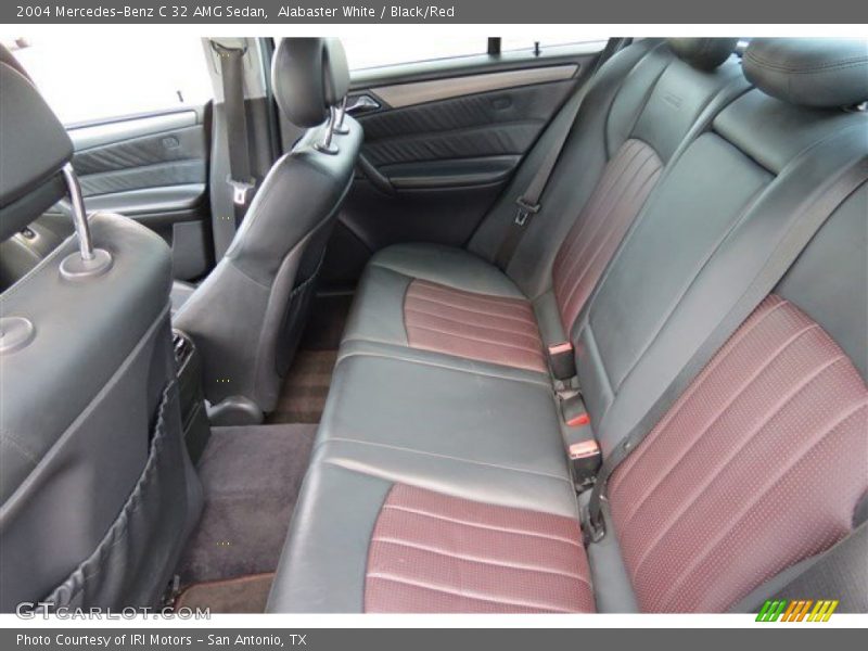 Alabaster White / Black/Red 2004 Mercedes-Benz C 32 AMG Sedan