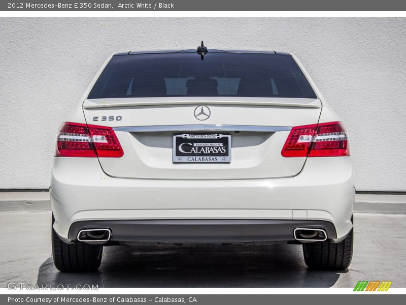 Arctic White / Black 2012 Mercedes-Benz E 350 Sedan