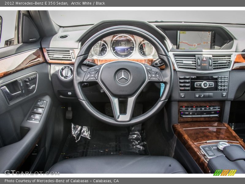 Arctic White / Black 2012 Mercedes-Benz E 350 Sedan