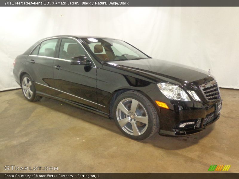 Black / Natural Beige/Black 2011 Mercedes-Benz E 350 4Matic Sedan