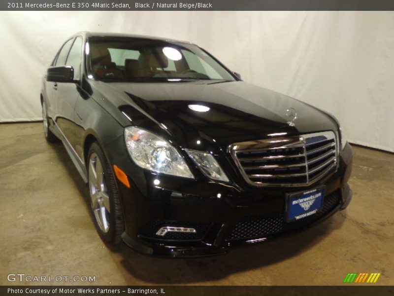 Black / Natural Beige/Black 2011 Mercedes-Benz E 350 4Matic Sedan