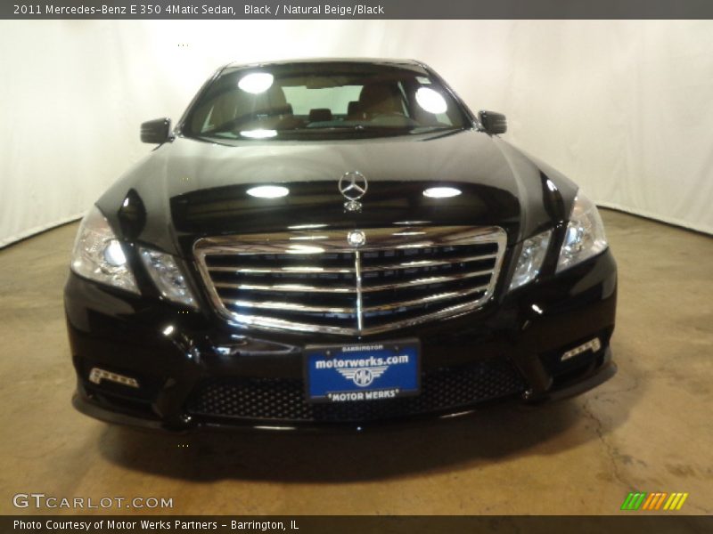 Black / Natural Beige/Black 2011 Mercedes-Benz E 350 4Matic Sedan