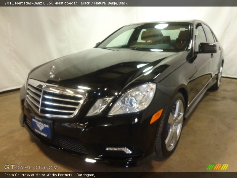 Black / Natural Beige/Black 2011 Mercedes-Benz E 350 4Matic Sedan