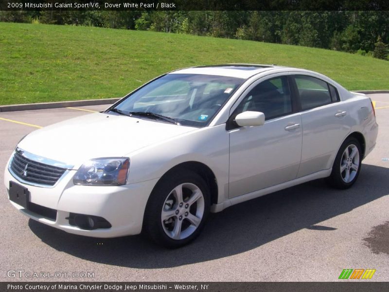 Dover White Pearl / Black 2009 Mitsubishi Galant Sport V6