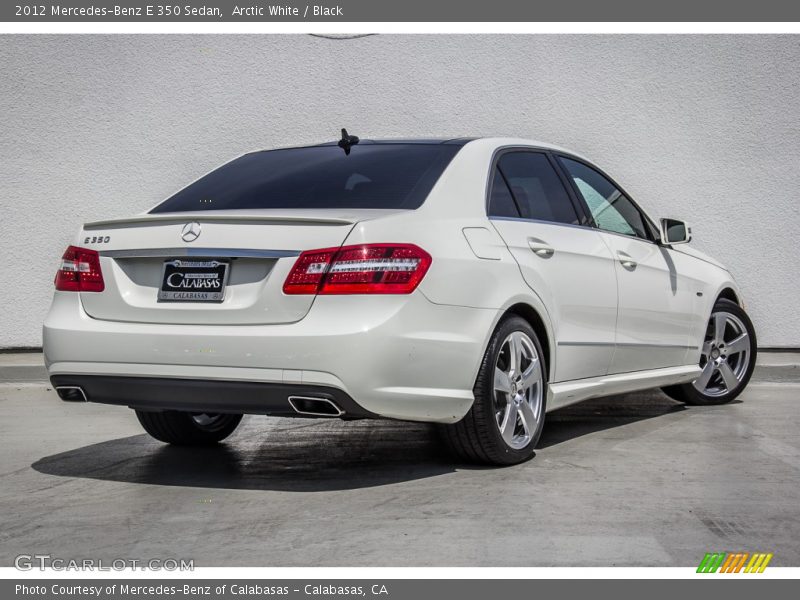 Arctic White / Black 2012 Mercedes-Benz E 350 Sedan