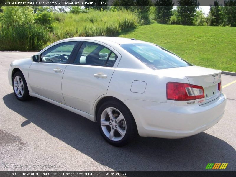 Dover White Pearl / Black 2009 Mitsubishi Galant Sport V6