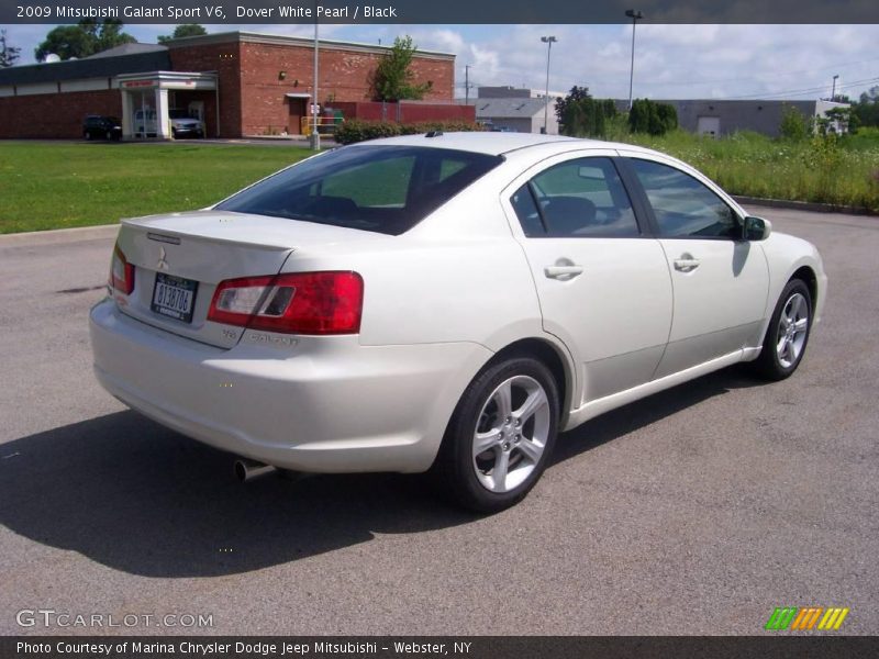 Dover White Pearl / Black 2009 Mitsubishi Galant Sport V6