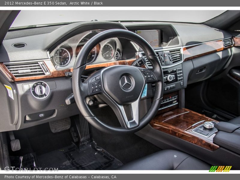 Arctic White / Black 2012 Mercedes-Benz E 350 Sedan