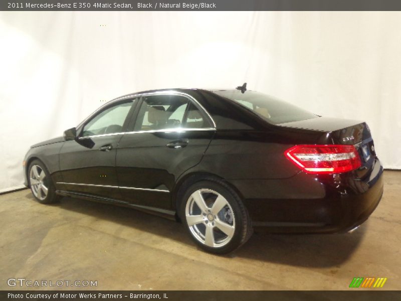Black / Natural Beige/Black 2011 Mercedes-Benz E 350 4Matic Sedan