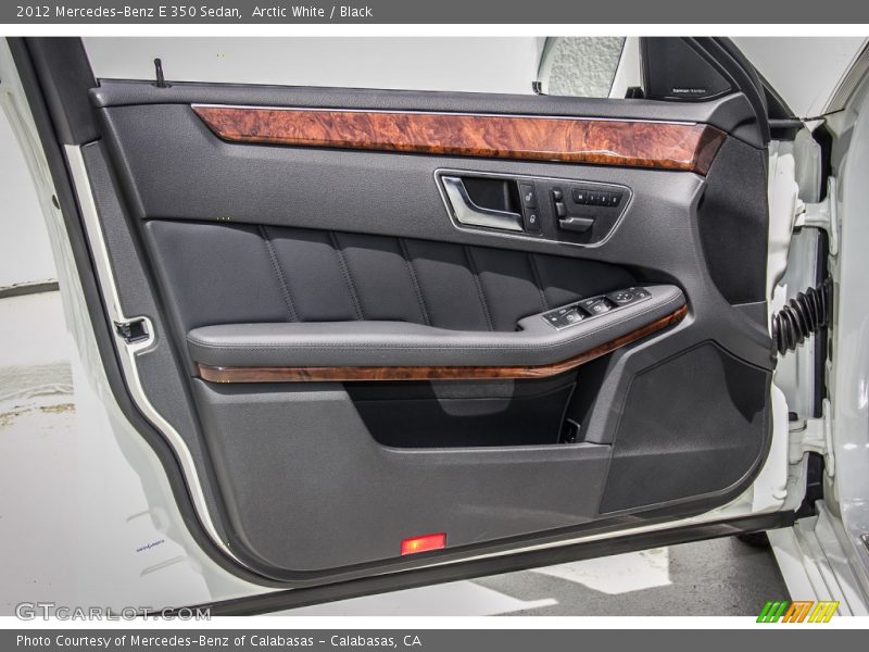 Arctic White / Black 2012 Mercedes-Benz E 350 Sedan