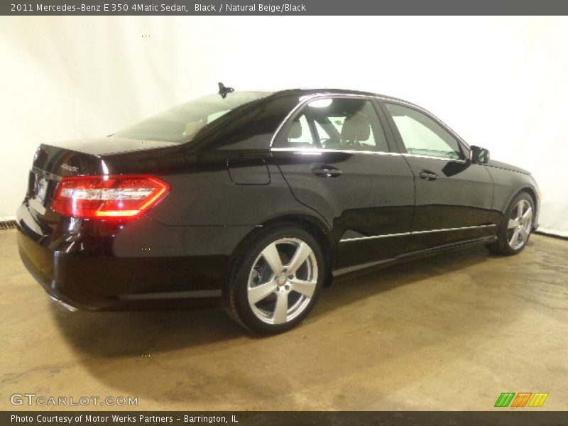 Black / Natural Beige/Black 2011 Mercedes-Benz E 350 4Matic Sedan