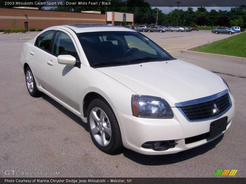 Dover White Pearl / Black 2009 Mitsubishi Galant Sport V6