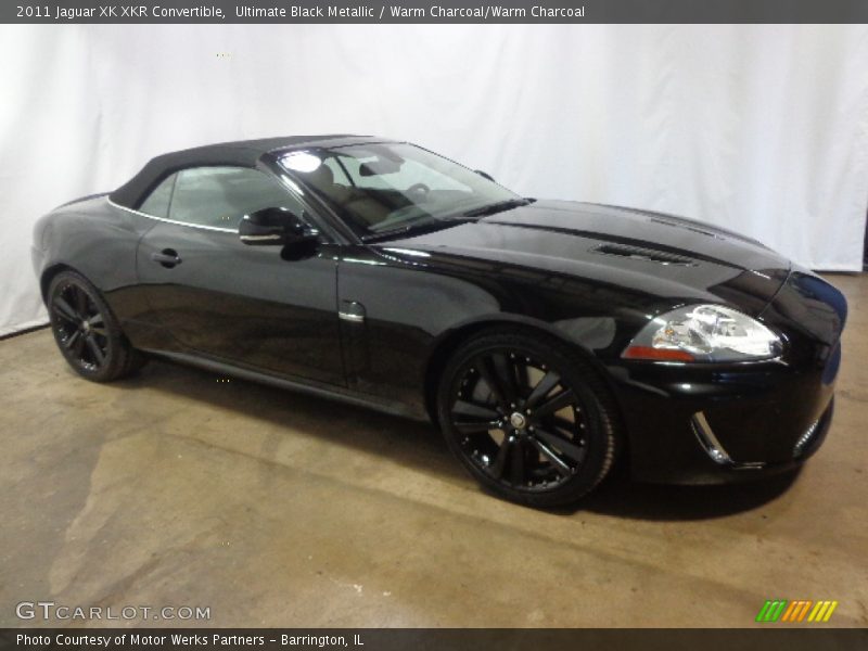 Ultimate Black Metallic / Warm Charcoal/Warm Charcoal 2011 Jaguar XK XKR Convertible