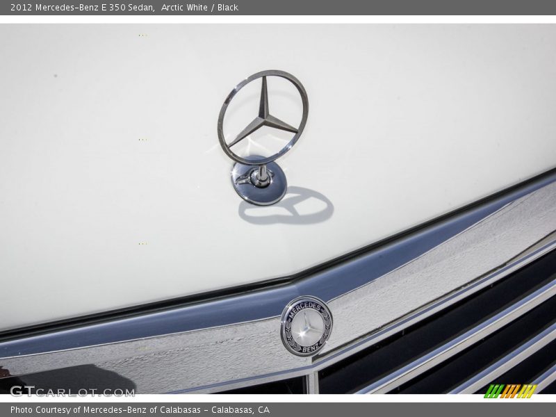 Arctic White / Black 2012 Mercedes-Benz E 350 Sedan