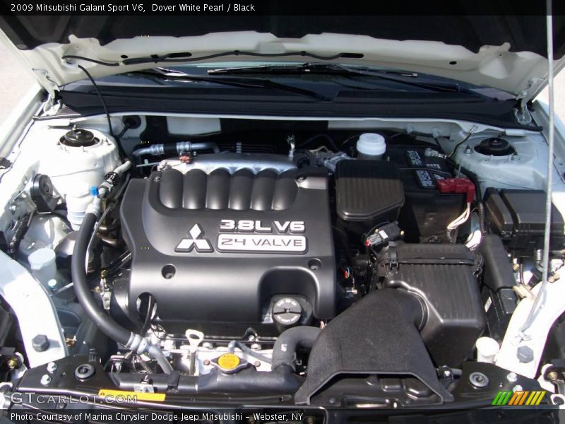 Dover White Pearl / Black 2009 Mitsubishi Galant Sport V6