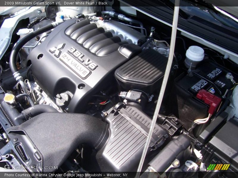 Dover White Pearl / Black 2009 Mitsubishi Galant Sport V6