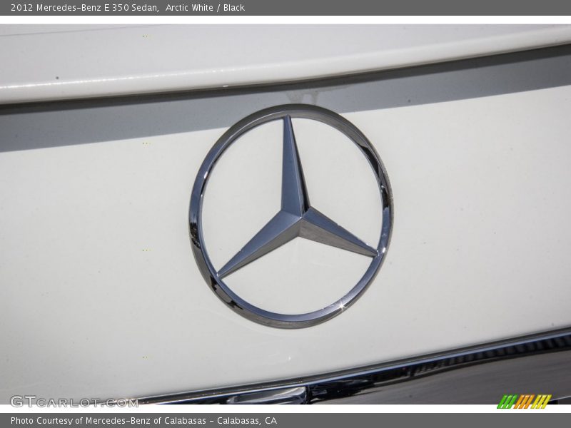 Arctic White / Black 2012 Mercedes-Benz E 350 Sedan