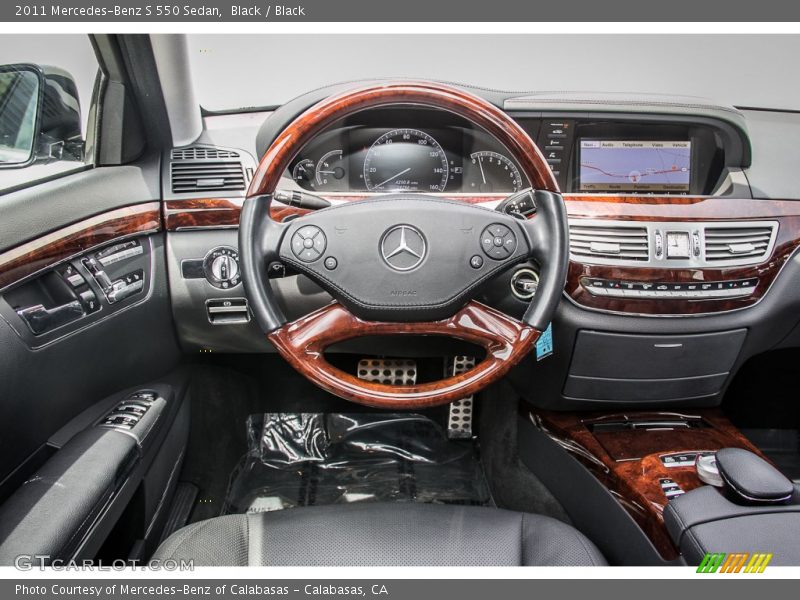 Black / Black 2011 Mercedes-Benz S 550 Sedan